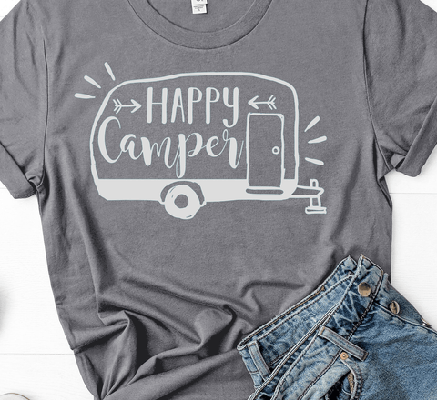 Happy Camper : Short-Sleeve Unisex T-Shirt