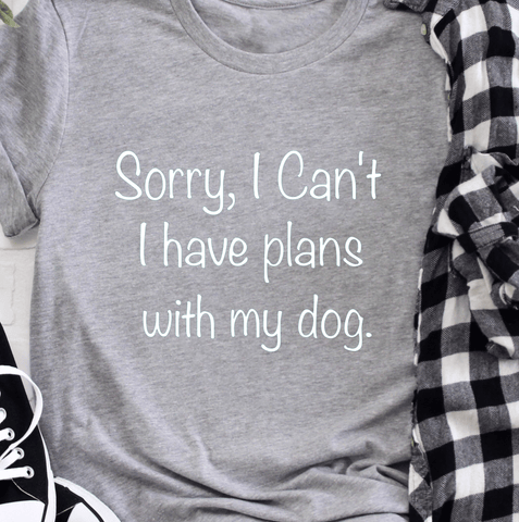 Plans with my Dog - Short-Sleeve Unisex T-Shirt