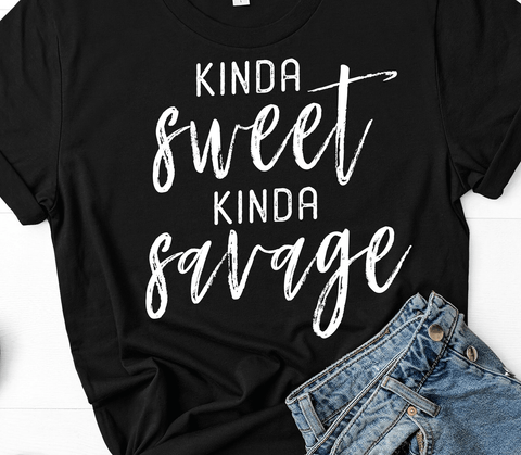 Kinda Sweet Kinda Savage : Short-Sleeve Unisex T-Shirt