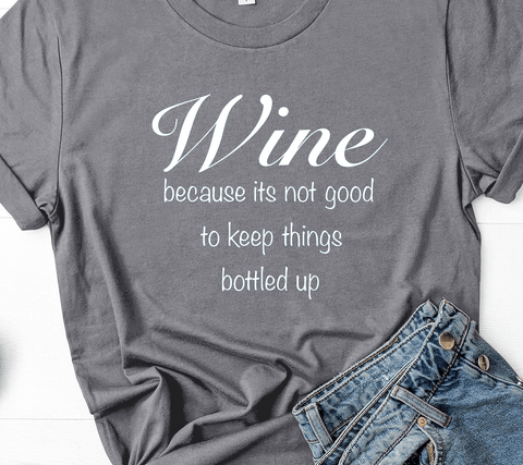 Wine : Short-Sleeve Unisex T-Shirt